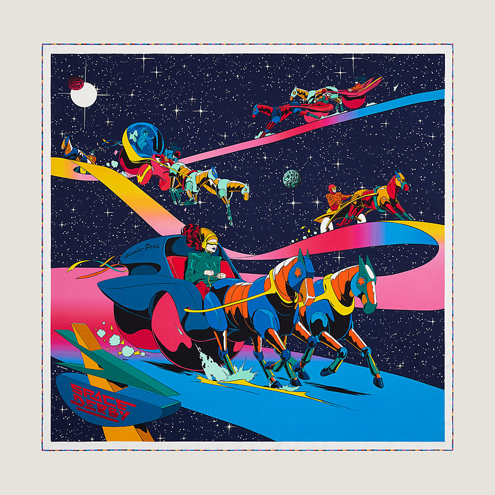 Space Derby scarf 90 | Hermès Singapore Space Derby scarf 90 | Hermès Singapore